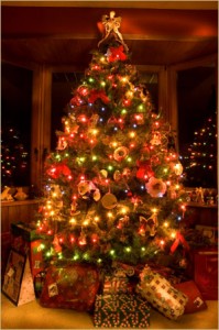 decorar a árvore de Natal